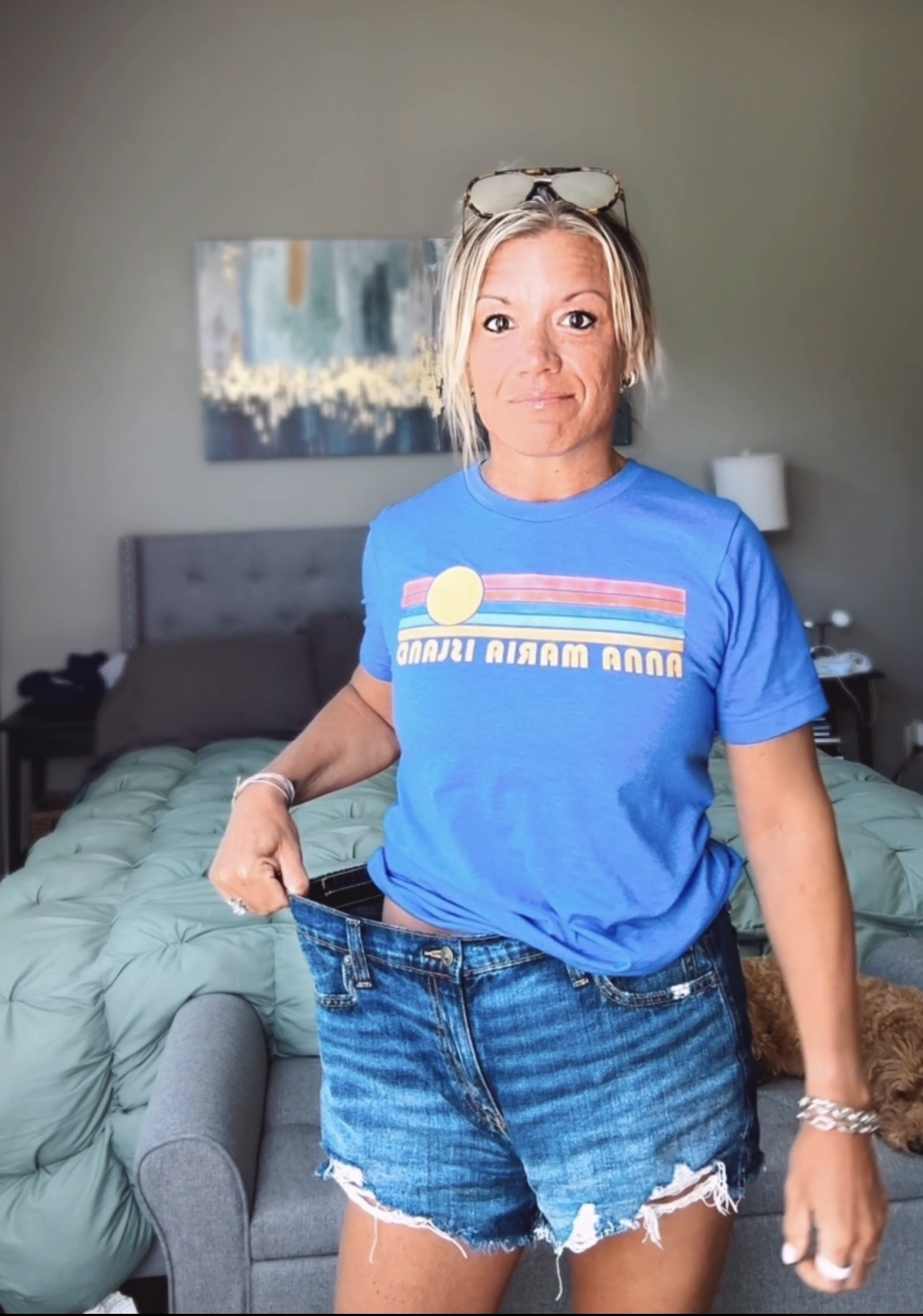 Katie Miller showing her transformation